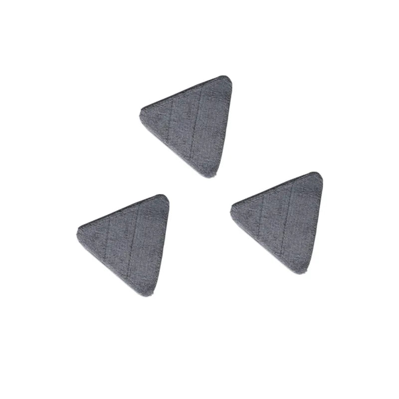 Portable Fold Triangle Head Floor Mop Cleaner Tool Mop 360 Rotation Cleaning For  Kitchen Walls And Ceilings Microfiber Pad