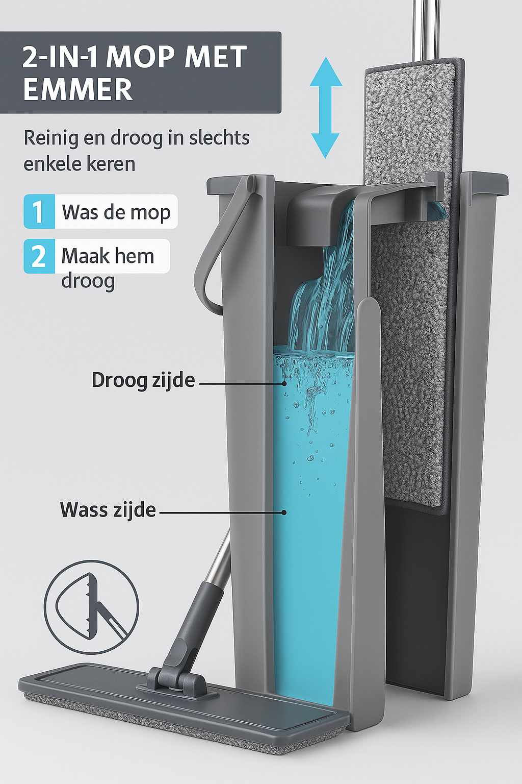 PureSwipe™ 2-in-1 Dweilset 